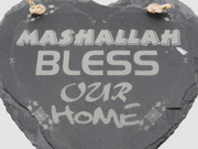 Khadija's Heart Wall Sign: Mashallah