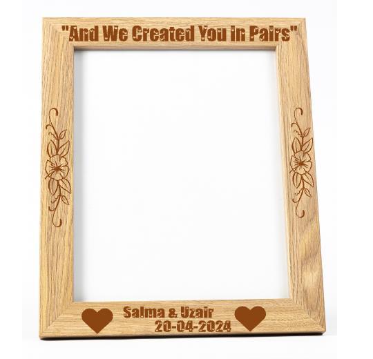 Personalised Wood Photo Frame