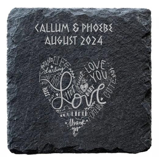Personalised Slate Coaster