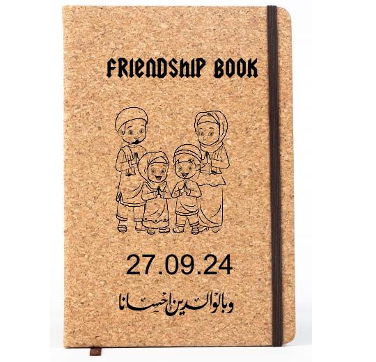 Personalised Lined Cork Notebook