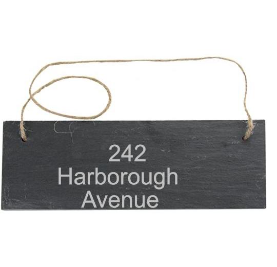 Personalised Slate Rectangle Sign