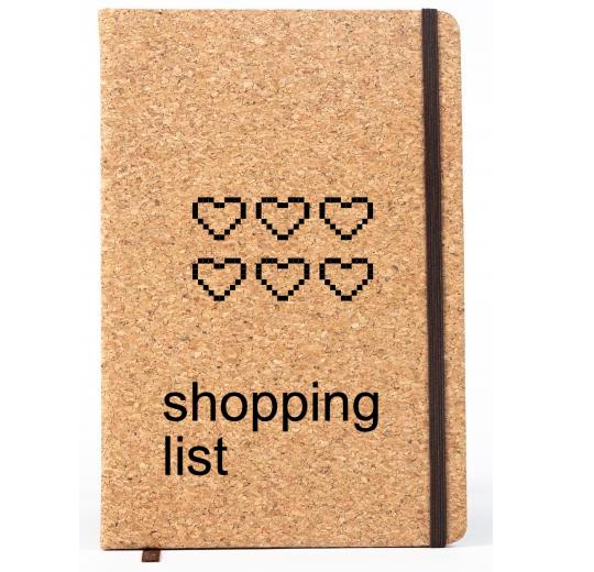 Personalised Lined Cork Notebook