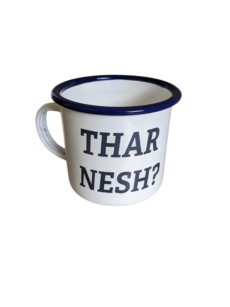 Thar Nesh? Yorkshire themed Enamel Mug