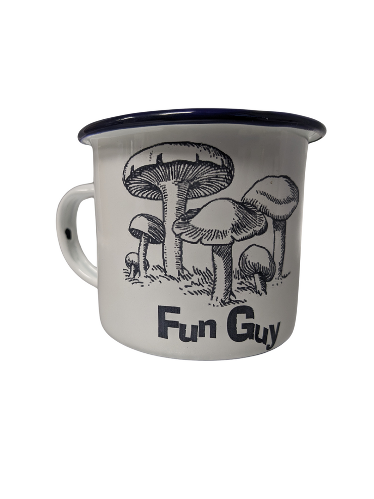 Mushroom Design Enamel Mug