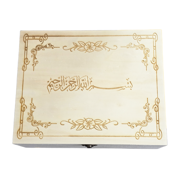 Elegant Wooden Box: A Masterpiece of Craftmanship And Faith