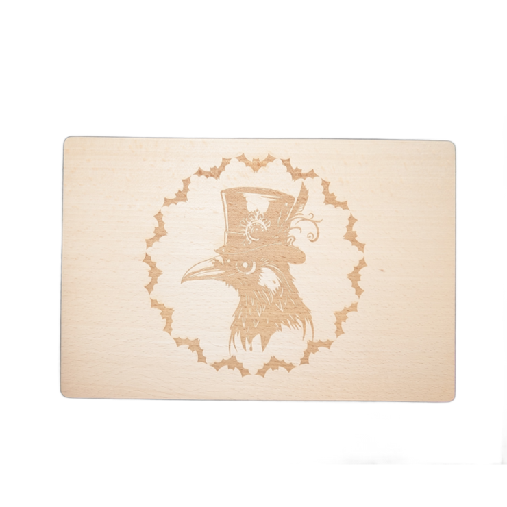 Steampunk Crow Chopping Board by Lisa