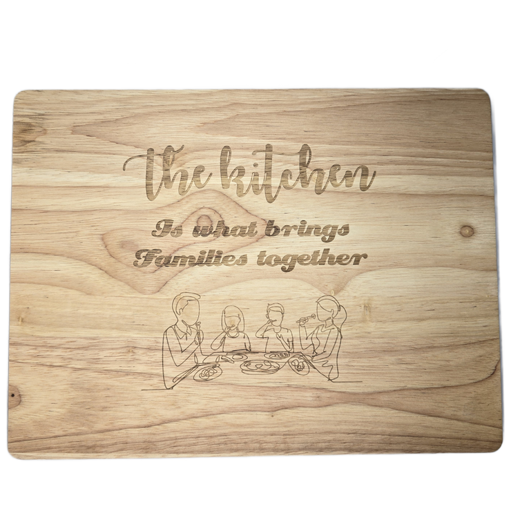 Bringing Families Together Chopping Board By Jaheda