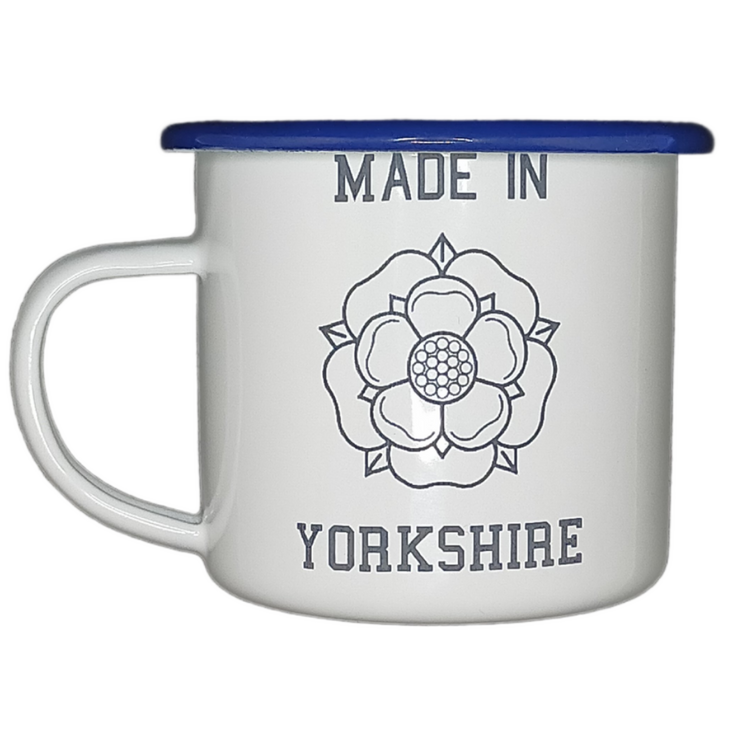 Made in Yorkshire Enamel Mug by Sobia