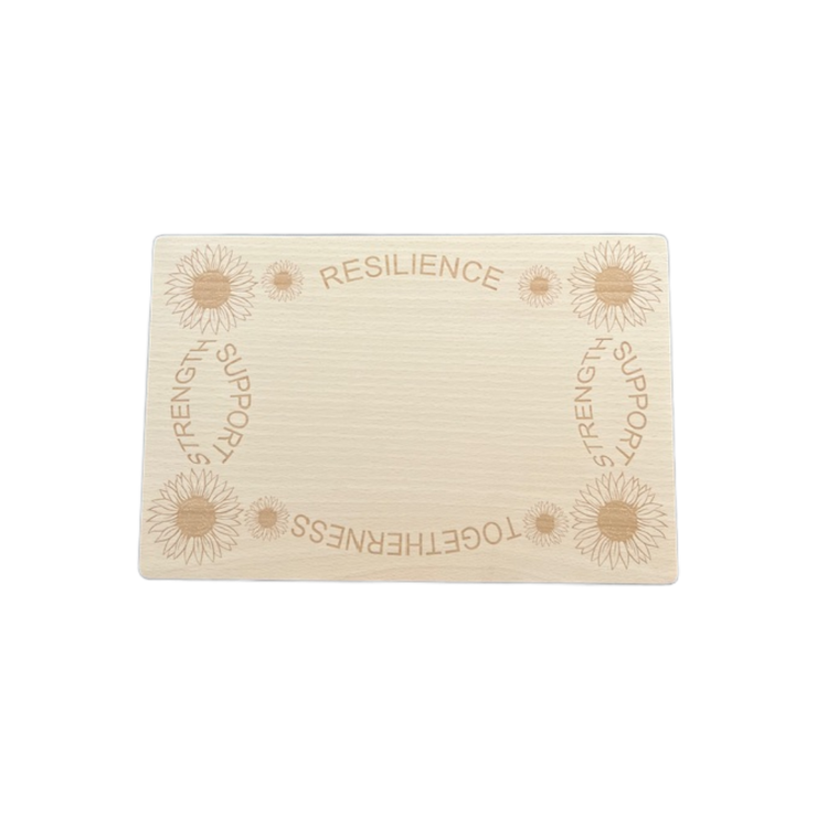 Support And Strength Sunflower Chopping Board