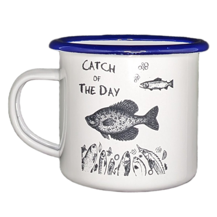 Catch of the Day Enamel Mug By Po