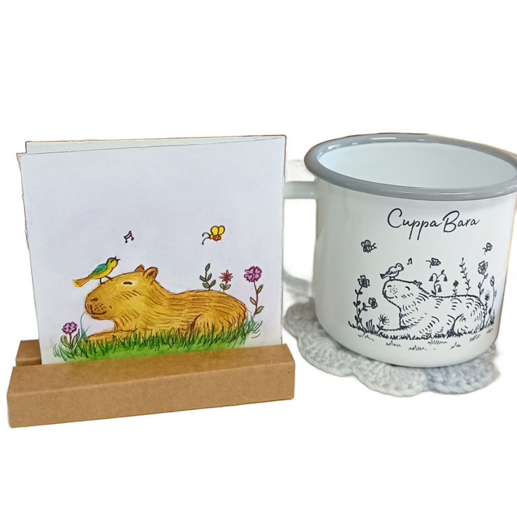 Cuppa-Bara Enamel Mug