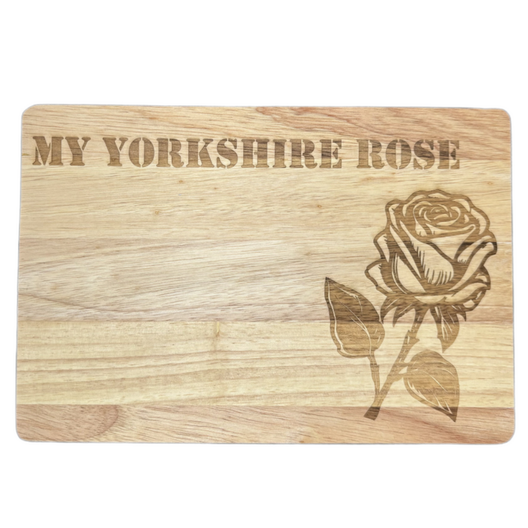 My Yorkshire Rose Chopping Board By Ivy