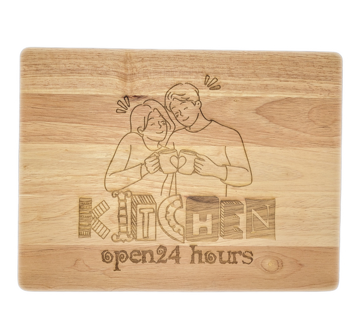 Kitchen Open 24 Hours Chopping Board