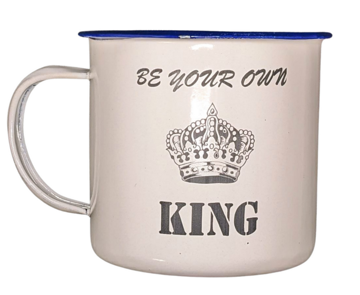 Be Your Own King Enamel Mug