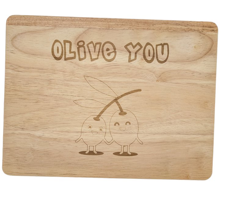 Olive you- Chopping board by Joanne