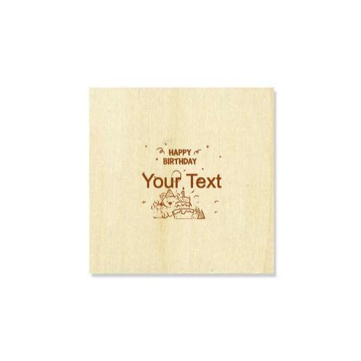 Personalised Wood Coaster