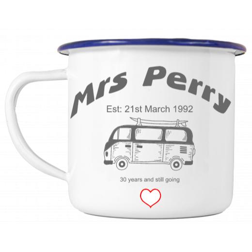 Personalised Enamel Mug