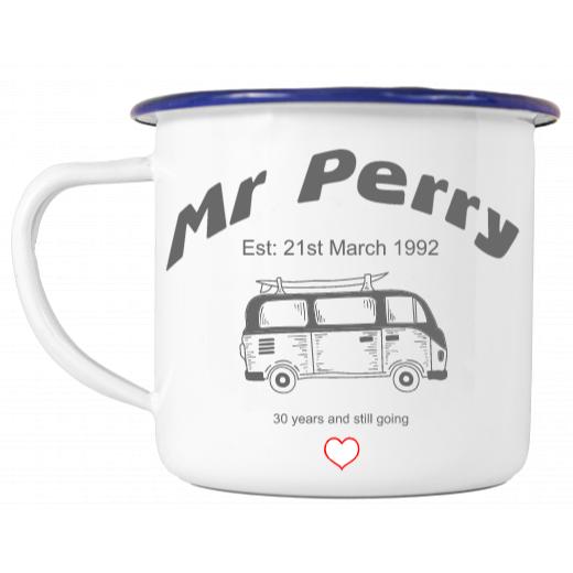 Personalised Enamel Mug