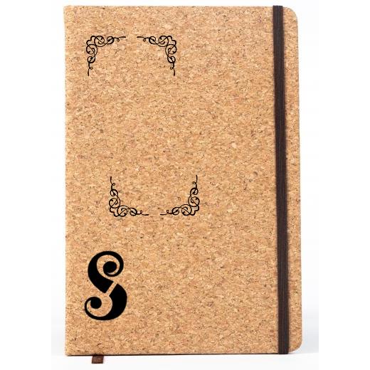 Personalised Lined Notebook- Cork