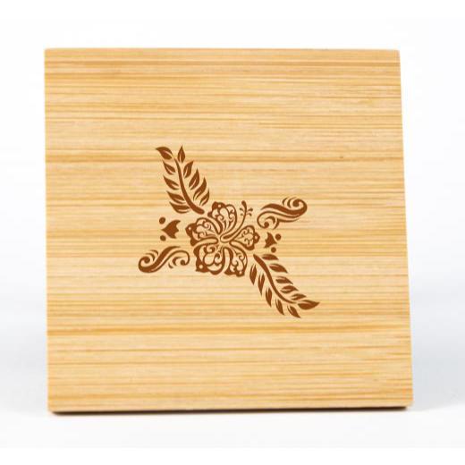 Personalised Wood Coaster Set