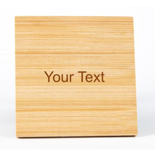 Personalised Wood Coaster Set