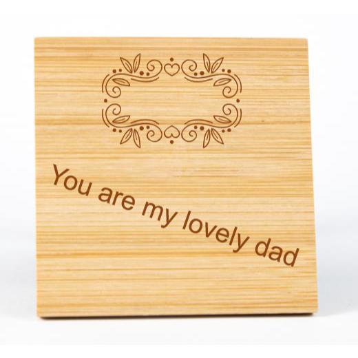 Personalised Wood Coaster Set