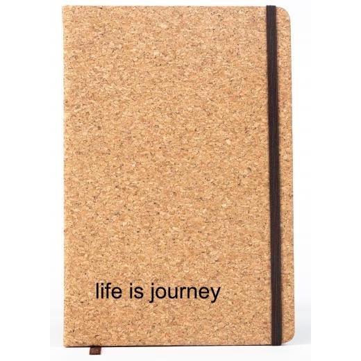 Personalised Lined Cork Notebook