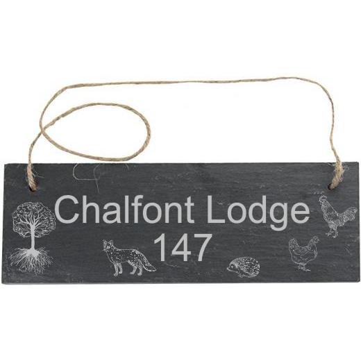 Personalised Slate Rectangle Sign