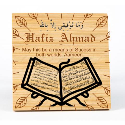 Personalised Wood Coaster Set