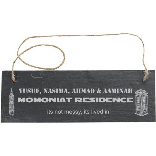 Personalised Slate Rectangle Sign