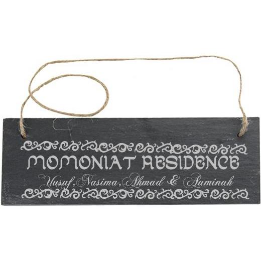 Personalised Slate Rectangle Sign