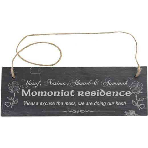 Personalised Slate Rectangle Sign