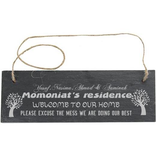 Personalised Slate Rectangle Sign