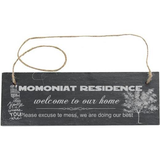 Personalised Slate Rectangle Sign