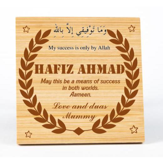 Personalised Wood Coaster Set