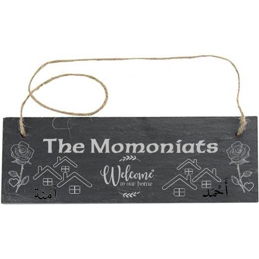 Personalised Slate Rectangle Sign