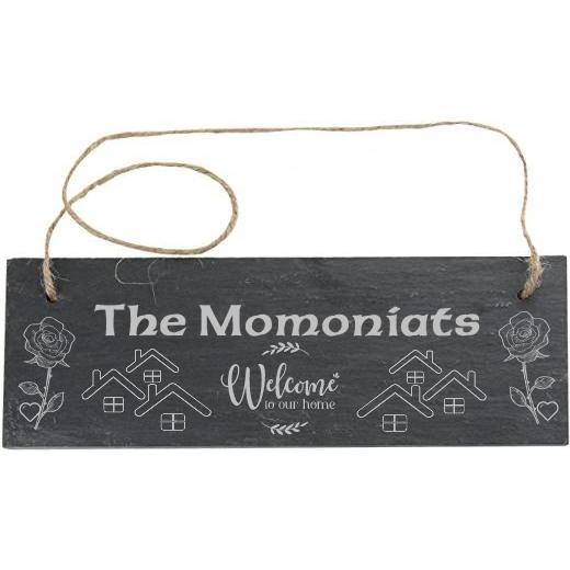Personalised Slate Rectangle Sign