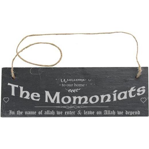 Personalised Slate Rectangle Sign