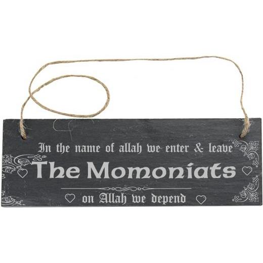 Personalised Slate Rectangle Sign