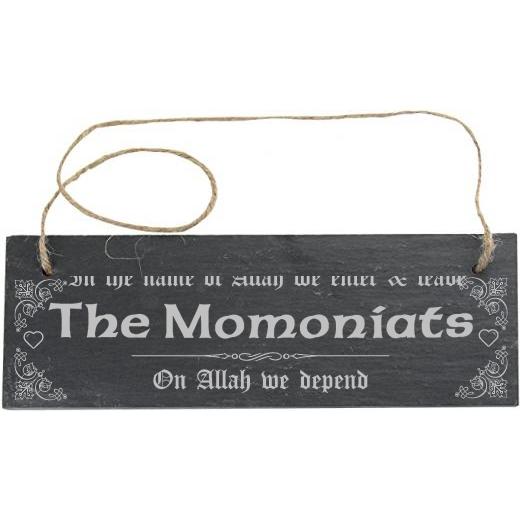 Personalised Slate Rectangle Sign