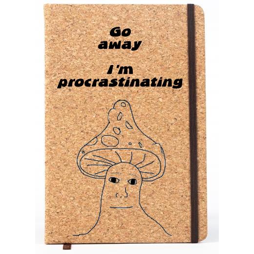 Personalised Lined Notebook- Cork