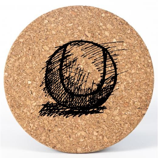 Personalised Cork Coaster Set