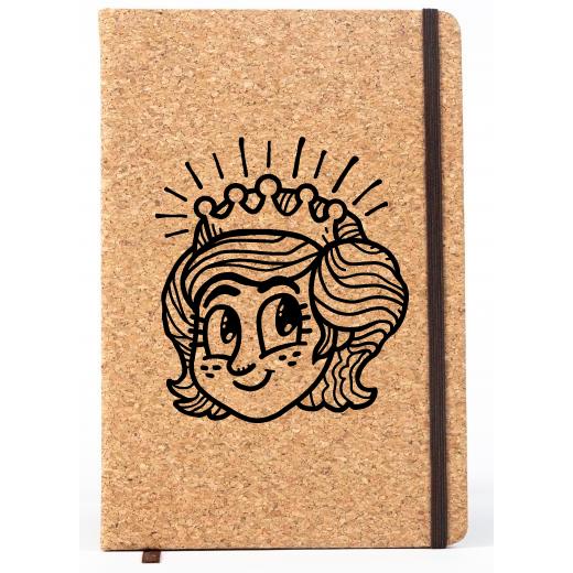 Personalised Lined Cork Notebook