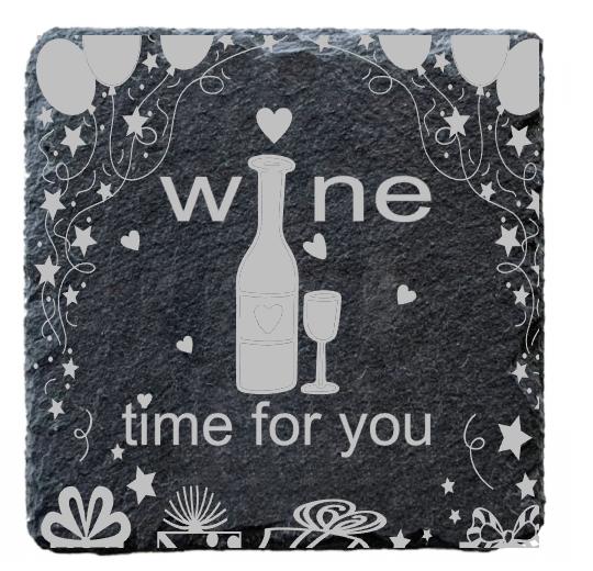 Personalised Slate Coaster Set