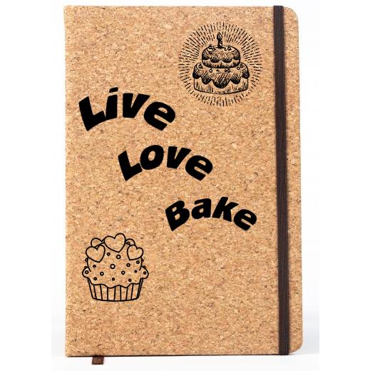 Personalised Lined Cork Notebook