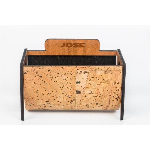 Personalised Cork Business Card Stand