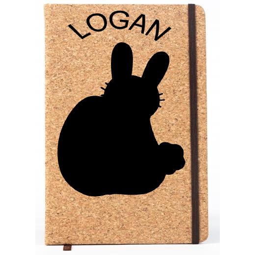 Personalised Lined Cork Notebook