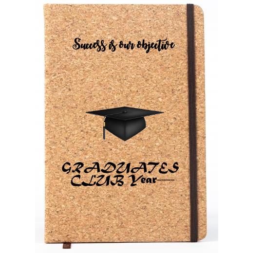 Personalised Lined Cork Notebook