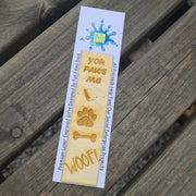 Keiron's Dog Lover Wooden Engraved Bookmark