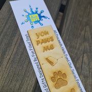 Keiron's Dog Lover Wooden Engraved Bookmark